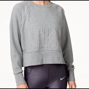 Nike Dry-Fit Terry Cropped Training Crewneck
